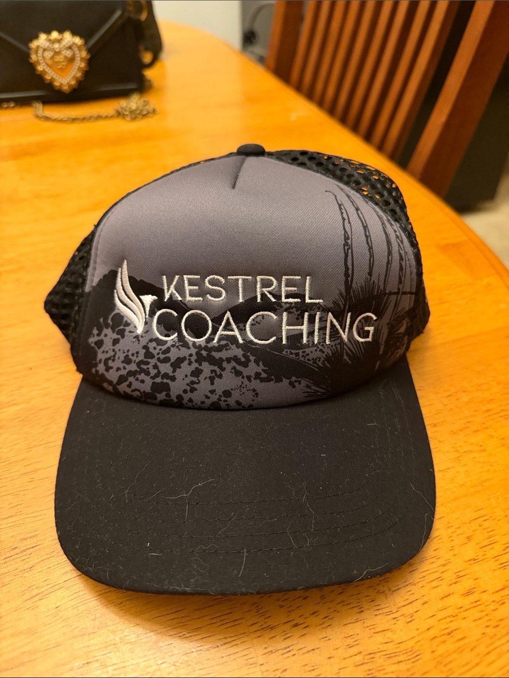 Kestrel Coaching Mesh Trucker Hat - Gray & Black